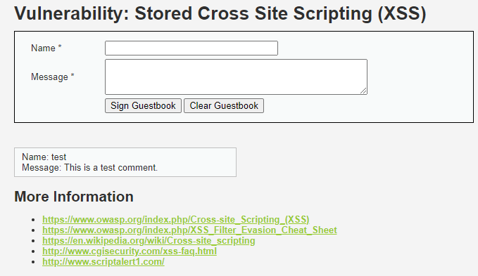 XSS(Stored)